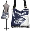 Scotland Rugby Boho Handbags - Celtic Scottish Rugby Ball Thistle Ver - BN22