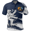 1stScotland Polo Shirt - Lion Crest Campbell A7