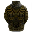 New Zealand - Maori Mask Pullover Hoodie Yellow A065