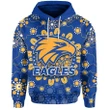 (Custom Personalised) West Coast Eagles Hoodie Indigenous Style