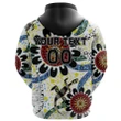 (Custom Personalised) Australia Indigenous Rugby Hoodie All Stars Sporty Style - White, Custom Text And Number A7