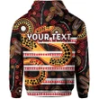(Custom Personalised) Parramatta Eels Hoodie Aboriginal Tribal Style Black A7