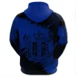 New Zealand Coat Of Arms Kanaka Polynesian Hoodie - Blue - Vincent Style - J2