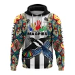 (Custom Personalised) Magpies Naidoc Week Hoodie Collingwood Modern Style Black A7