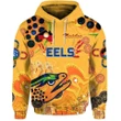 Parramatta Hoodie Eels Indigenous Naidoc Heal Country! Heal Our Nation Gold