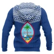 Hoodie Guam Polynesian Pattern Front Pocket - Coat Of Arms - Bn12