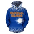 Marshall Islands Polynesian Hoodie - Blue Frog - BN11