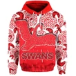 (Custom Personalised)Sydney Swans Hoodie Aboriginal Patterns