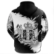 New Zealand Coat Of Arms Kanaka Polynesian Hoodie - White - Vincent Style - J2