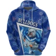 (Custom Personalised) Canterbury-Bankstown Bulldogs Hoodie Indigenous Limited Edition NO.1, Custom Text And Number A7