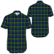 1sttheworld Shirt - Baillie Modern Tartan Short Sleeve Shirt A7 | 1stScotland.com