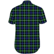 1sttheworld Shirt - Baillie Modern Tartan Short Sleeve Shirt A7