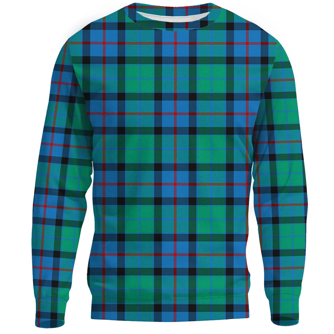 1sttheworld Clothing - Flower Of Scotland Tartan Sweatshirt A7 | 1stScotland.com