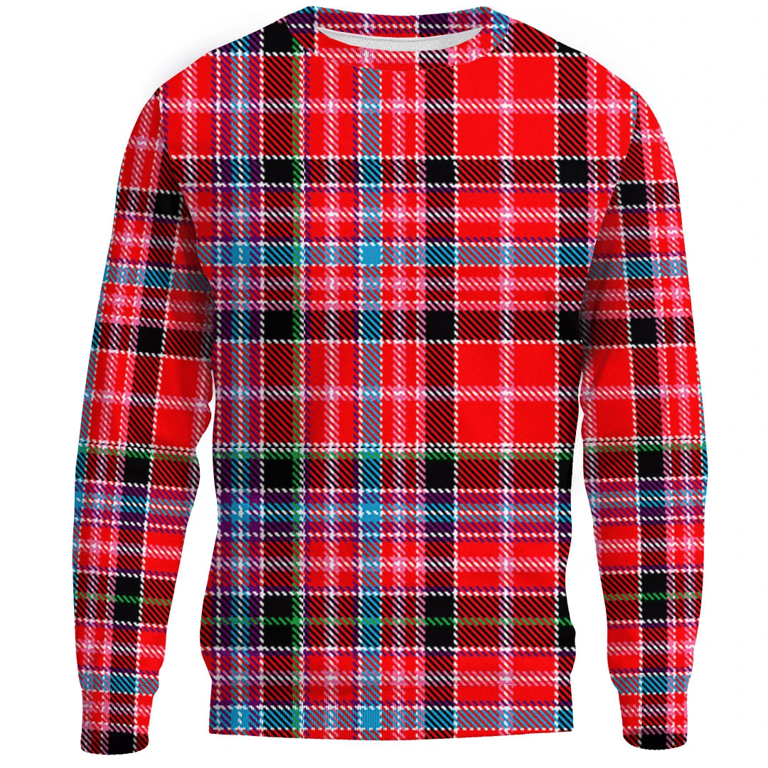 1sttheworld Clothing - Aberdeen District Tartan Sweatshirt A7 | 1stScotland.com
