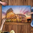 Italy Jigsaw Puzzle Ancient Colosseum Rome Sunset