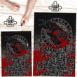 Vikings Premium Wood Jigsaw Puzzle (Vertical) - Ravens and Vegvisir Tattoo Style Blood