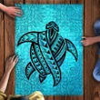 Hawaii Puzzle - Turtle Tattoo Turquoise