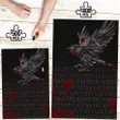 Vikings Premium Wood Jigsaw Puzzle (Vertical) - Raven Tattoo Style Blood