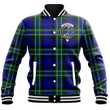 1sttheworld Jacket - Arbuthnot Modern Clan Tartan Crest Baseball Jacket A7 | 1sttheworld.com