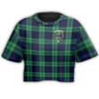 1sttheworld T-Shirt - Abercrombie Clan Tartan Crest Croptop T-Shirt A7 | 1sttheworld.com