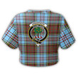 1sttheworld T-Shirt - Anderson Ancient Clan Tartan Crest Croptop T-Shirt A7 | 1sttheworld.com