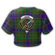1sttheworld T-Shirt - Adam Clan Tartan Crest Croptop T-Shirt A7 | 1sttheworld.com