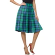 1sttheworld Tartan Ladies Skirt, Flower Of Scotland Scottish Ladies Skirt A24