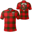1sttheworld Clothing - Adair Clan Tartan Crest Polo Shirt A7 | 1sttheworld.com