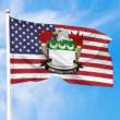 1sttheworld Premium Flag - Simpson American Family Crest Flag A7 | 1sttheworld.com
