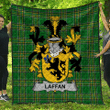 1sttheworld Premium Quilt - Laffan Irish Family Crest Quilt - Irish National Tartan A7 | 1sttheworld.com