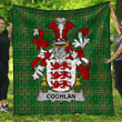 1sttheworld Premium Quilt - Cochlan Or Mccoughlan Irish Family Crest Quilt - Irish National Tartan A7 | 1sttheworld.com