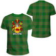 1sttheworld Ireland Tee - Malley or O'Malley Irish Family Crest T-Shirt Irish National Tartan (Version 2.0) A7 | 1sttheworld.com