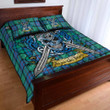 1sttheworld Quilt Bed - Flower Of Scotland Tartan Quilt Bed Set Celtic Scottish Warrior A7 | 1sttheworld.com