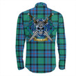 1sttheworld Shirt - Flower Of Scotland Tartan Long Sleeve Button Shirt Celtic Scottish Warrior A7 | 1sttheworld.com