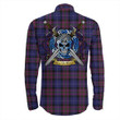 1sttheworld Shirt - Pride Of Scotland Tartan Long Sleeve Button Shirt Celtic Scottish Warrior A7 | 1sttheworld.com