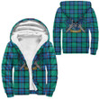 1sttheworld Hoodie - Flower Of Scotland Tartan Sherpa Hoodie Celtic Scottish Warrior A7 | 1sttheworld.com