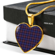 1sttheworld Jewelry - Pride Of Scotland Tartan Heart Necklace A7 | 1sttheworld