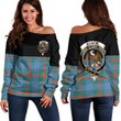 1sttheworld Clothing - Agnew Ancient Clan Tartan Crest Off Shoulder Sweatshirt - Special Version A7 | 1sttheworld