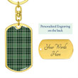 1sttheworld Jewelry - MacDonald Lord of the Isles Hunting Tartan Dog Tag with Swivel Keychain A7 | 1sttheworld