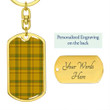 1sttheworld Jewelry - Houston Tartan Dog Tag with Swivel Keychain A7 | 1sttheworld
