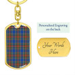 1sttheworld Jewelry - MacBeth Ancient Tartan Dog Tag with Swivel Keychain A7 | 1sttheworld