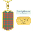 1sttheworld Jewelry - MacKintosh Ancient Tartan Dog Tag with Swivel Keychain A7 | 1sttheworld