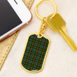 1sttheworld Jewelry - Bisset Tartan Dog Tag with Swivel Keychain A7 | 1sttheworld