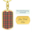 1sttheworld Jewelry - Stewart Royal Ancient Tartan Dog Tag with Swivel Keychain A7 | 1sttheworld