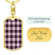 1sttheworld Jewelry - MacPherson Hunting Modern Tartan Dog Tag with Swivel Keychain A7 | 1sttheworld