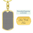 1sttheworld Jewelry - Shepherd Tartan Dog Tag with Swivel Keychain A7 | 1sttheworld
