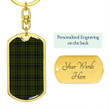 1sttheworld Jewelry - MacLean Hunting Tartan Dog Tag with Swivel Keychain A7 | 1sttheworld