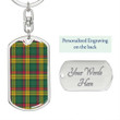 1sttheworld Jewelry - MacMillan Old Ancient Tartan Dog Tag with Swivel Keychain A7
