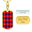 1sttheworld Jewelry - Hamilton Modern Tartan Dog Tag with Swivel Keychain A7 | 1sttheworld