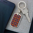 1sttheworld Jewelry - MacDuff Ancient Tartan Dog Tag with Swivel Keychain A7 | 1sttheworld